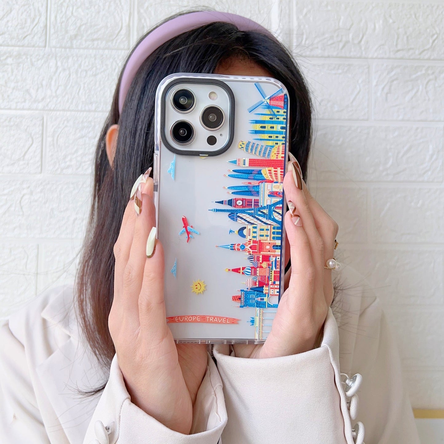 Impact Proof Silicon Case iPhone ( World Skyline )