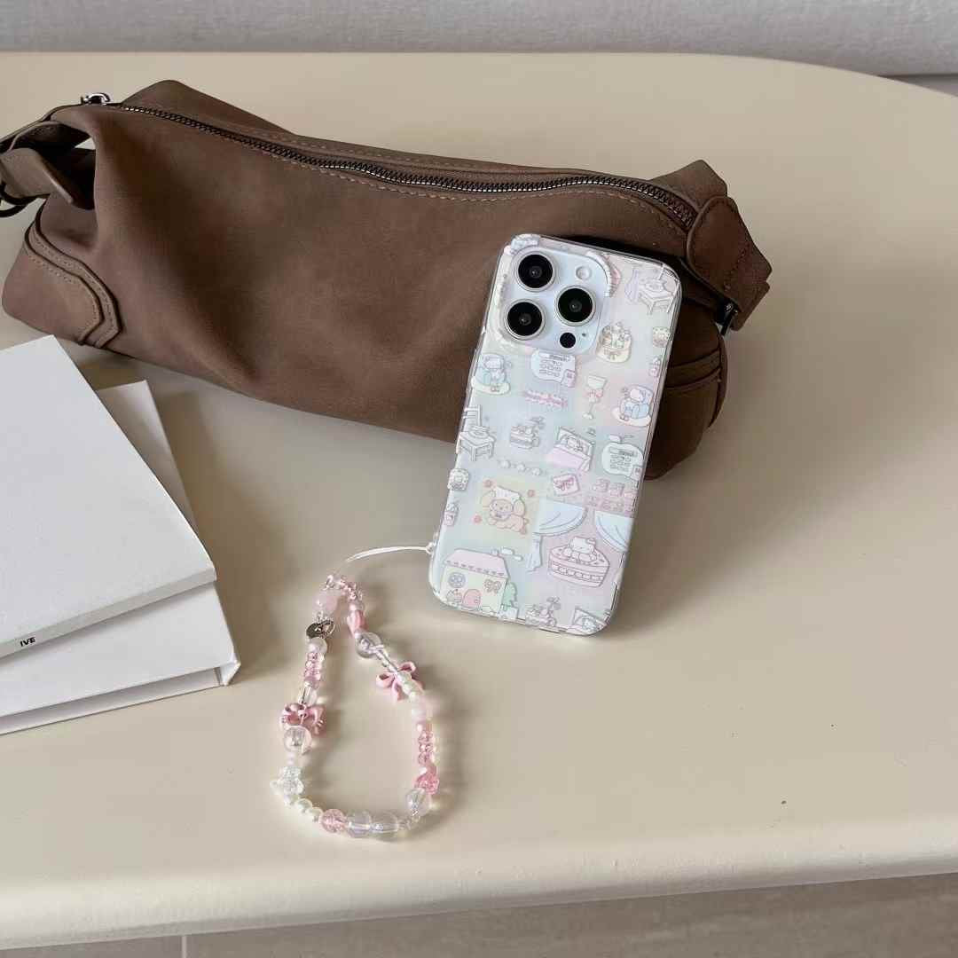 Cats Bow Silicon Case For iPhone With Charm