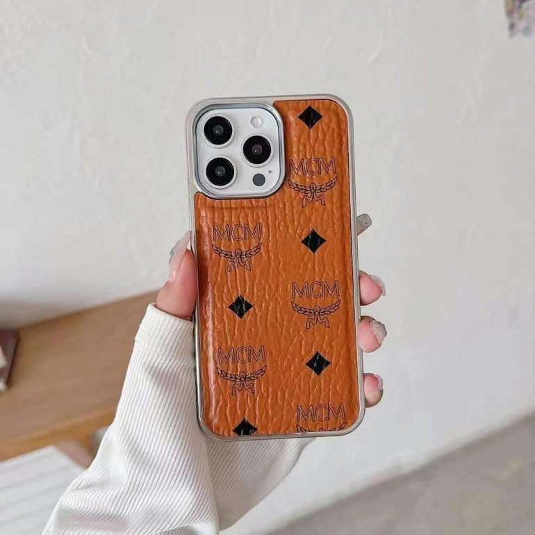 Designer Embossed Leather Case For iPhone