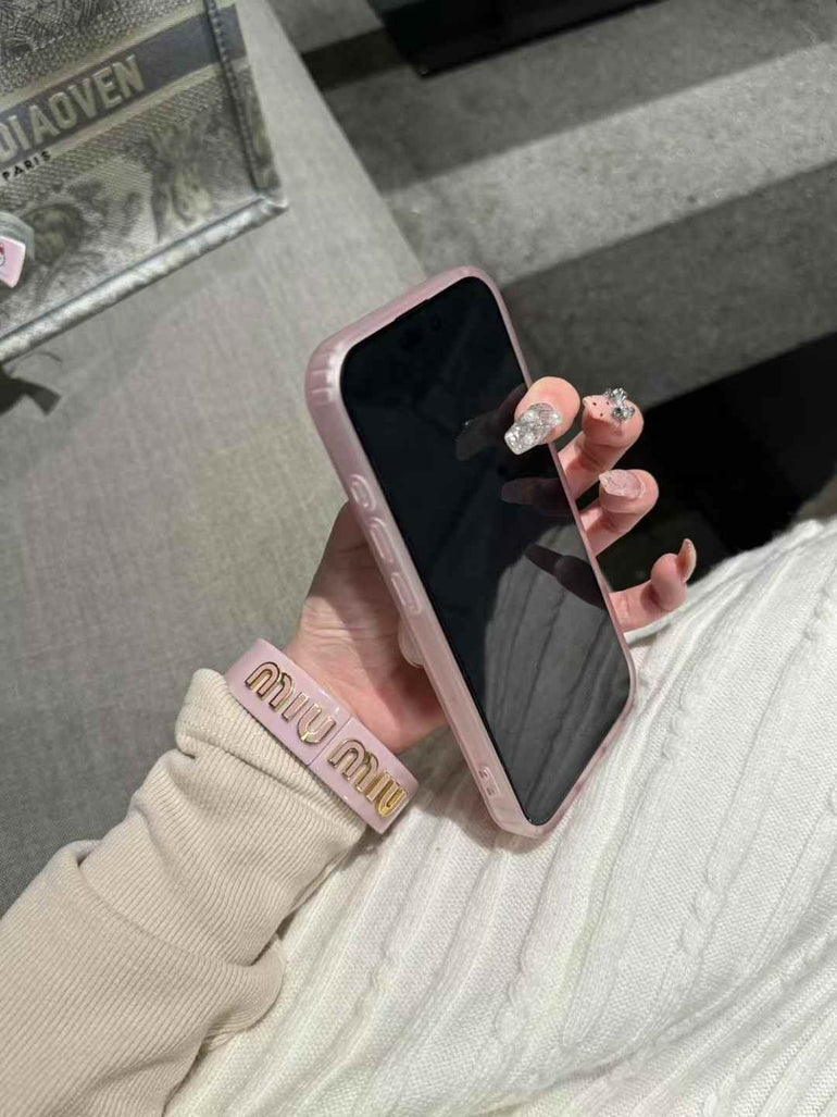 Pastel Color Silicon Case For iPhone With Star Mirror Case Magsafe Holder