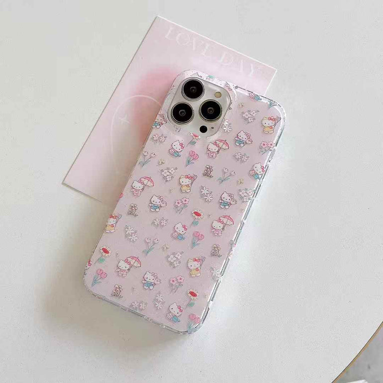Enjoing Kitty Silicon Case For iPhone