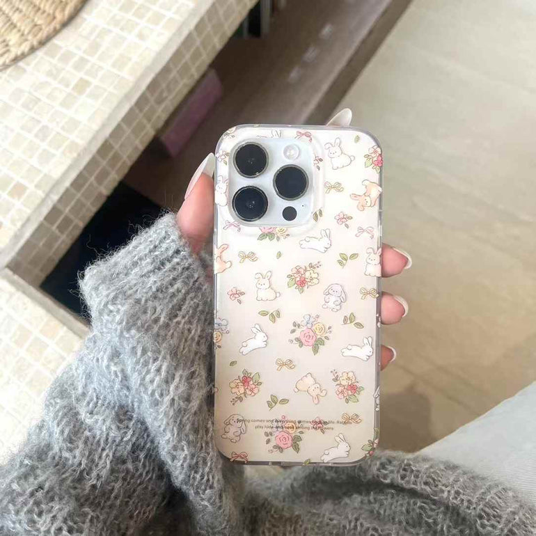 Floral Animal Designer Silicon Case For iPhone