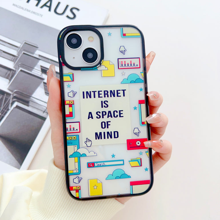 90s Vibe Forever Designer Silicon Impact Proof Case for iPhone