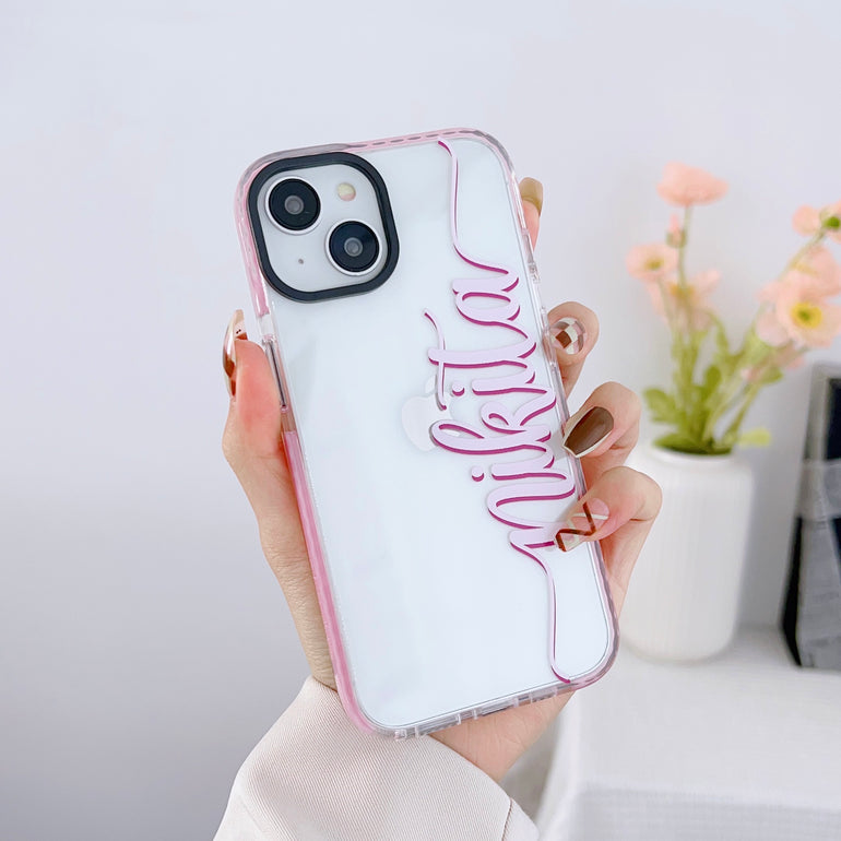 iPhone Impact Proof Customised Silicon Case ( Customised Name )