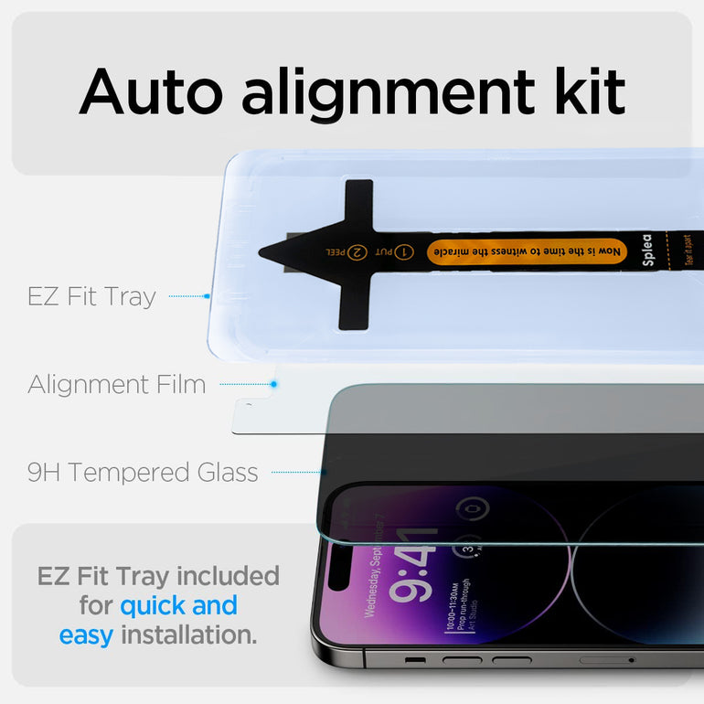 Splea Magic Screen Protector Tempered Glass For iPhone)