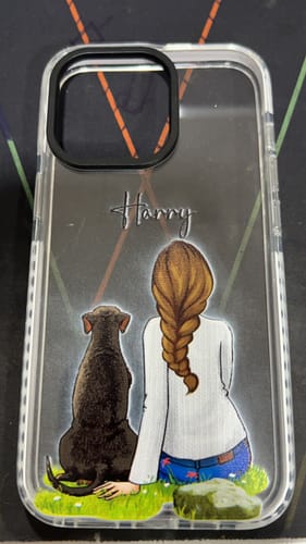 iPhone Impact Proof Customised Silicon Case ( A Girl With Dog )