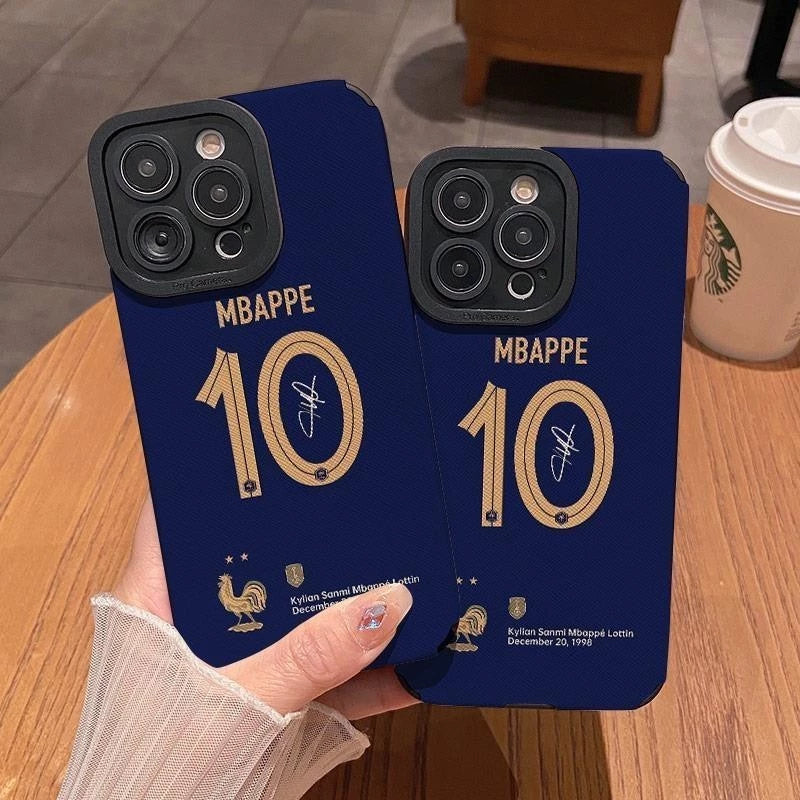 Kylian Mbappé France Jersey Style iPhone 13/14/15/16/16E Case (Basic, Pro, Pro-Max)