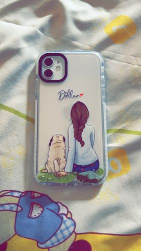 iPhone Impact Proof Customised Silicon Case ( A Girl With Dog )