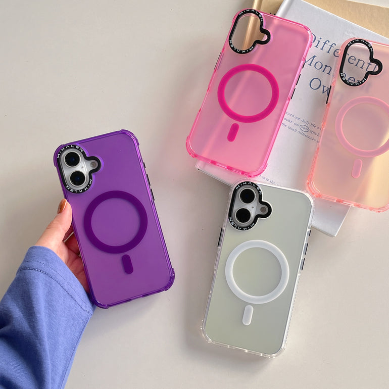 Camera Protection Solid Color Frosted Silicon Case for iPhone