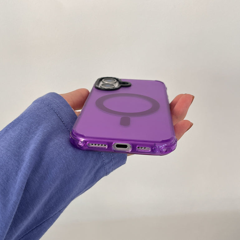 Camera Protection Solid Color Frosted Silicon Case for iPhone