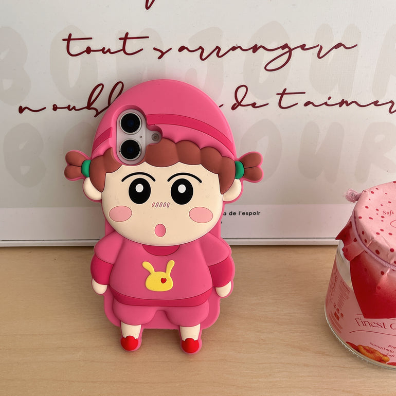 Cute Cartoon 3D Silicon Case for iPhone