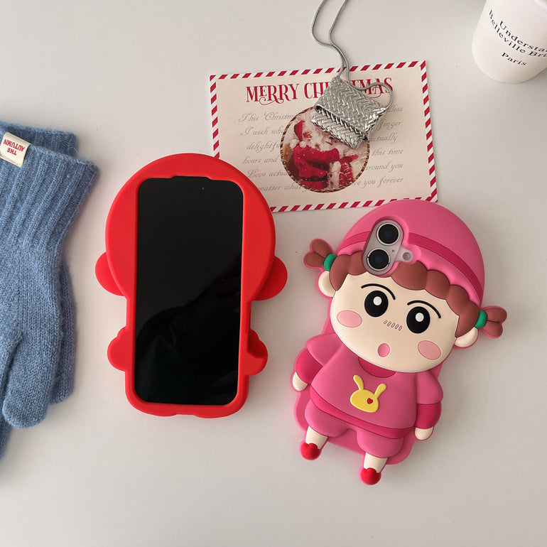 Cute Cartoon 3D Silicon Case for iPhone