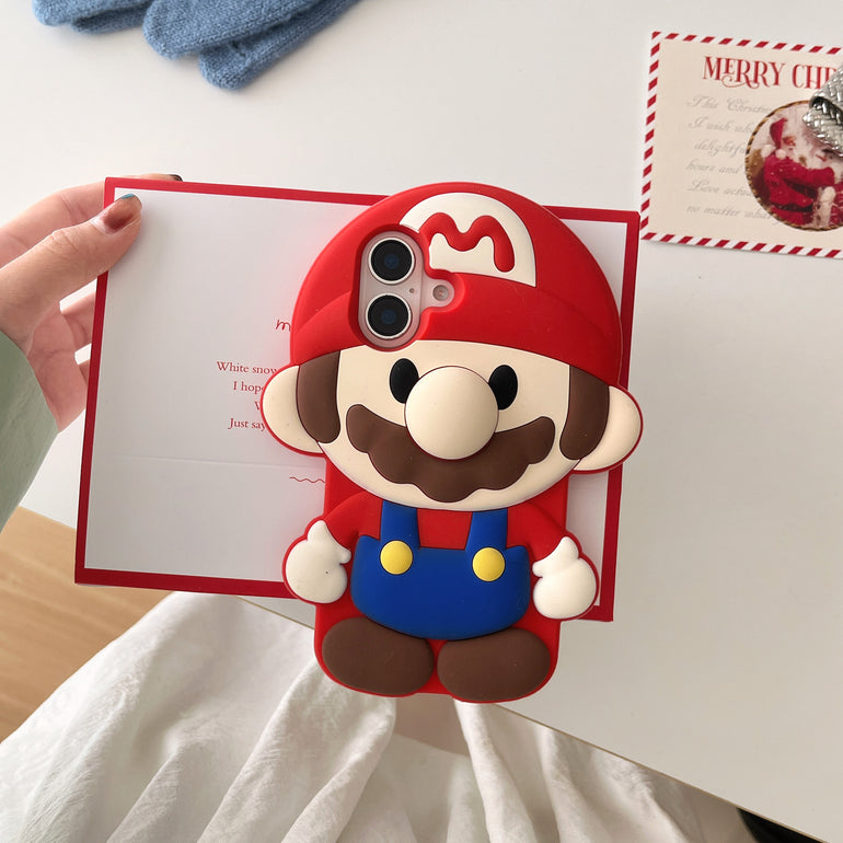 Cute Cartoon 3D Silicon Case for iPhone