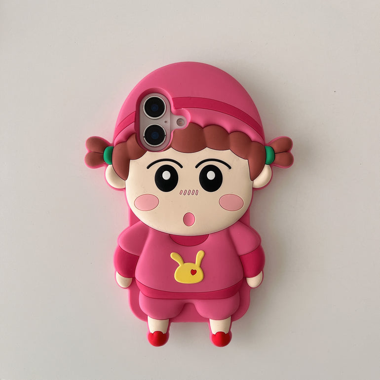 Cute Cartoon 3D Silicon Case for iPhone