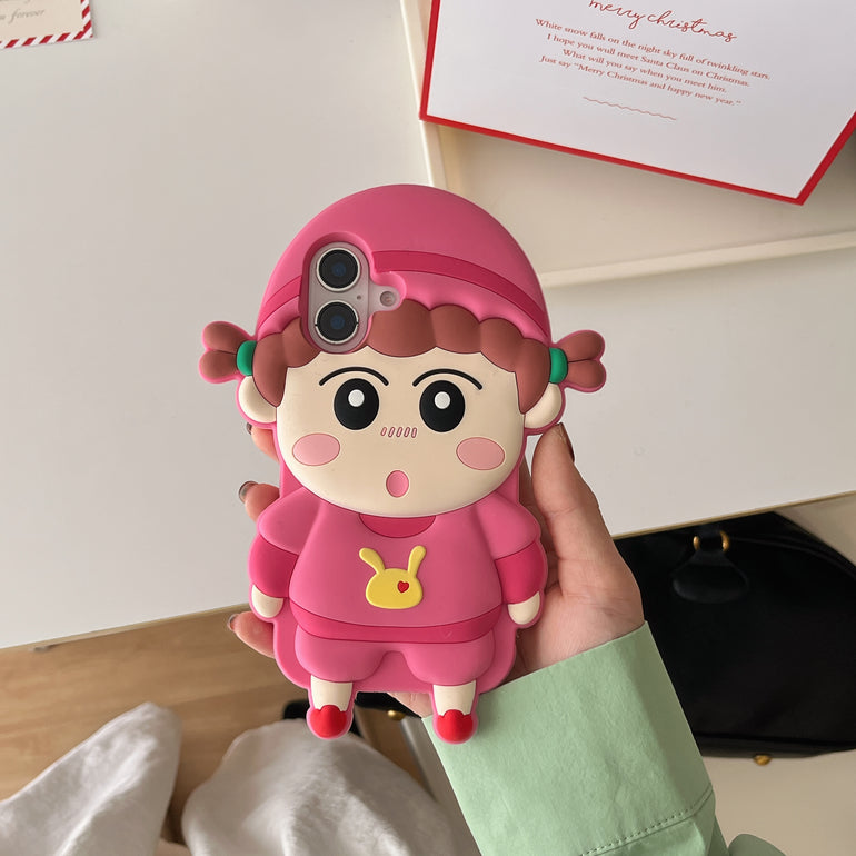 Cute Cartoon 3D Silicon Case for iPhone