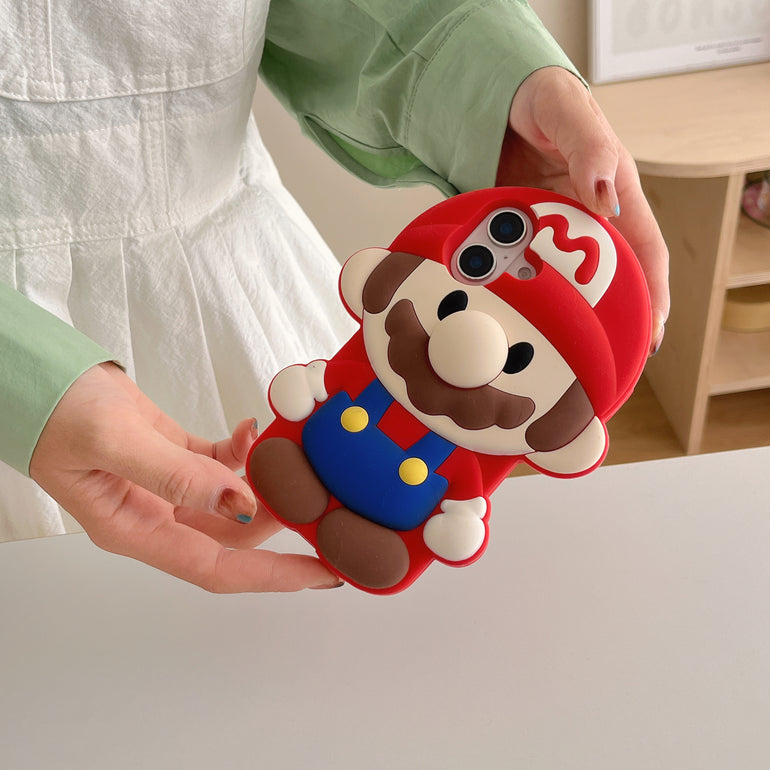 Cute Cartoon 3D Silicon Case for iPhone