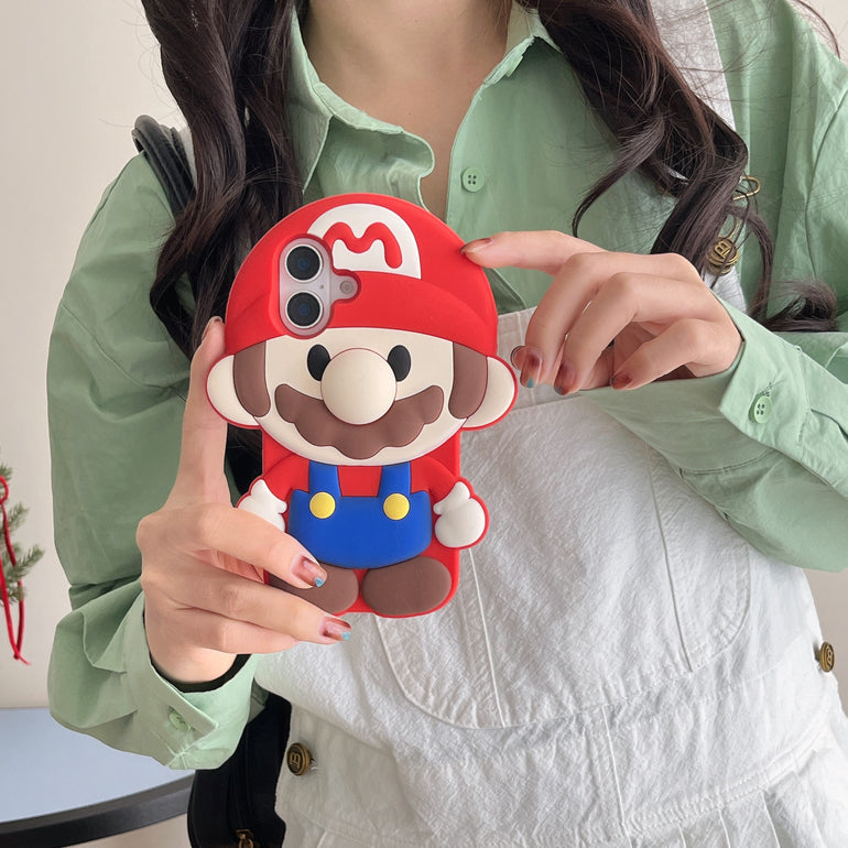 Cute Cartoon 3D Silicon Case for iPhone