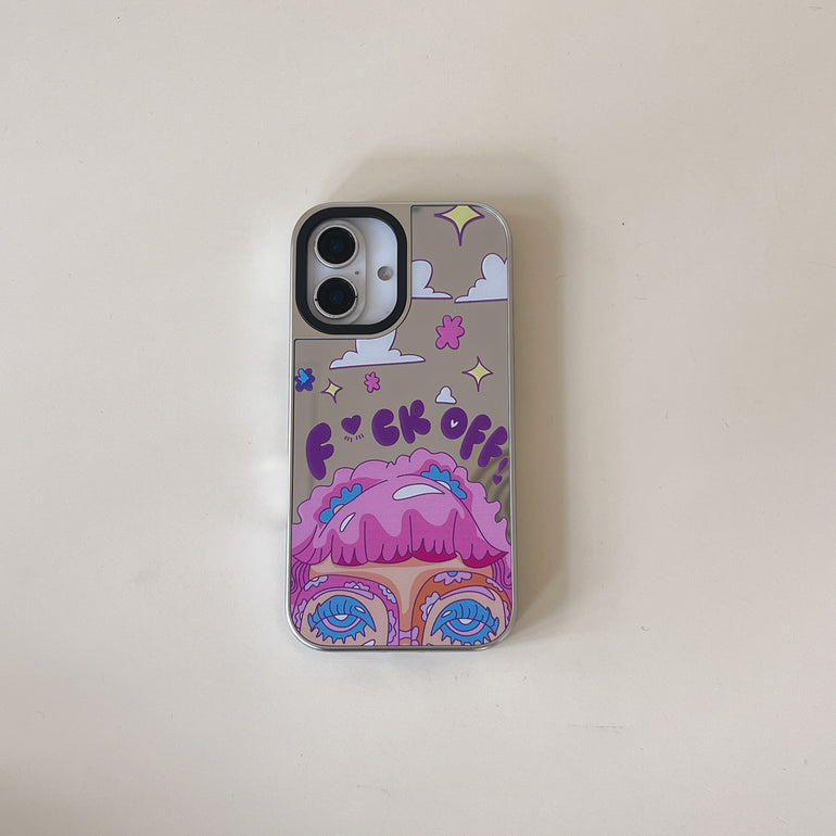 FCK OFF ! Silicon Mirror Designer Case for iPhone