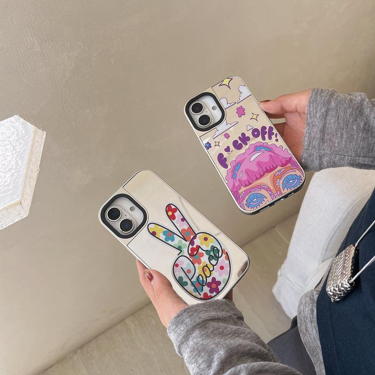 FCK OFF ! Silicon Mirror Designer Case for iPhone