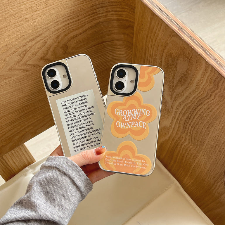 Growing Glowing Designer Silicon Mirror Case for iPhone