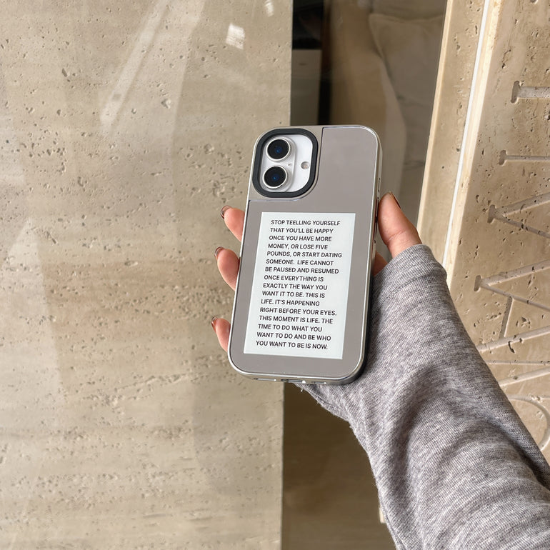 Growing Glowing Designer Silicon Mirror Case for iPhone