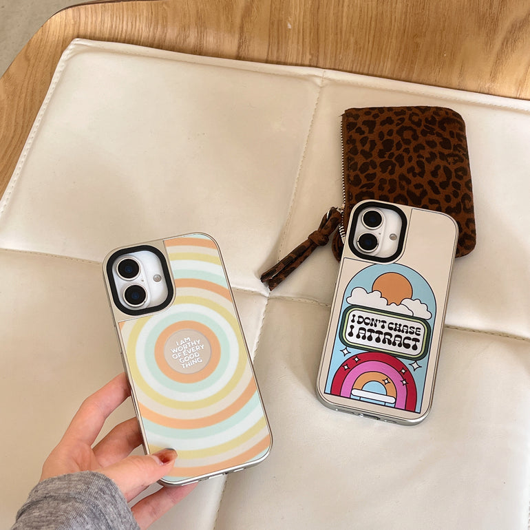 Growing Glowing Designer Silicon Mirror Case for iPhone