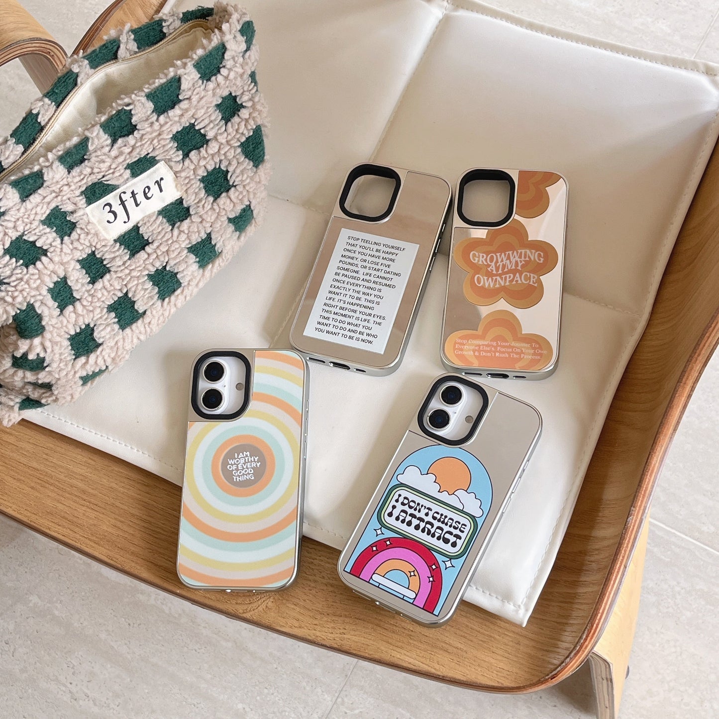 Growing Glowing Designer Silicon Mirror Case for iPhone