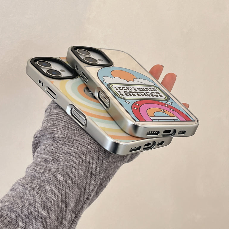 Growing Glowing Designer Silicon Mirror Case for iPhone