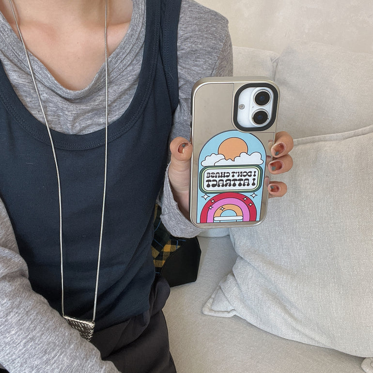 Growing Glowing Designer Silicon Mirror Case for iPhone