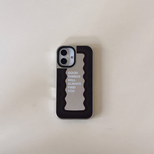 Mirror Reflects Quote Designer Silicon Mirror Case for iPhone