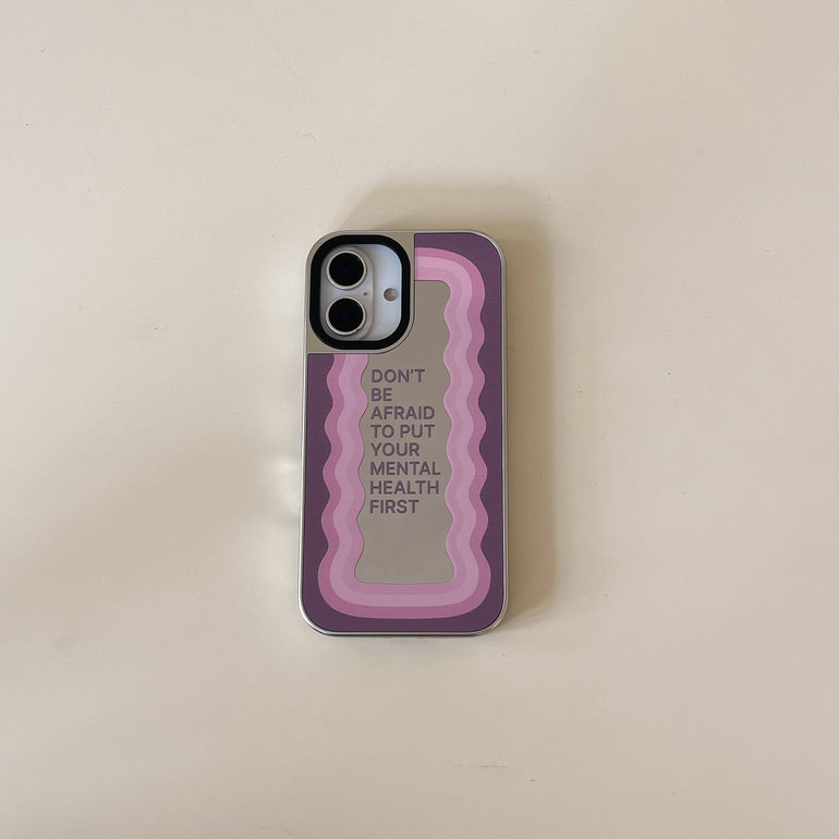 Mirror Reflects Quote Designer Silicon Mirror Case for iPhone