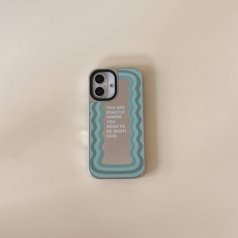 Mirror Reflects Quote Designer Silicon Mirror Case for iPhone