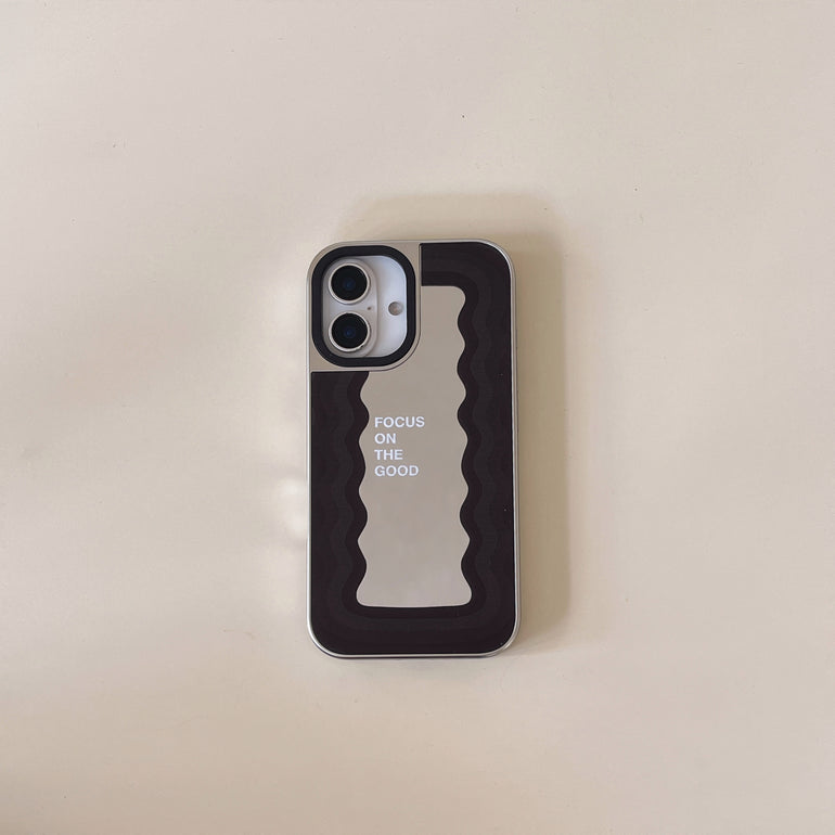 Mirror Reflects Quote Designer Silicon Mirror Case for iPhone
