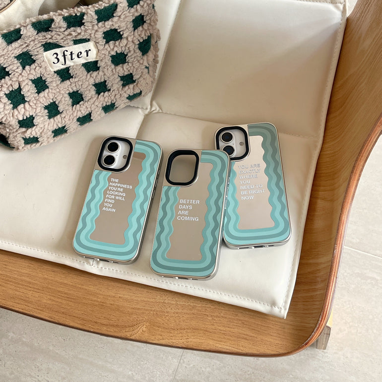 Mirror Reflects Quote Designer Silicon Mirror Case for iPhone