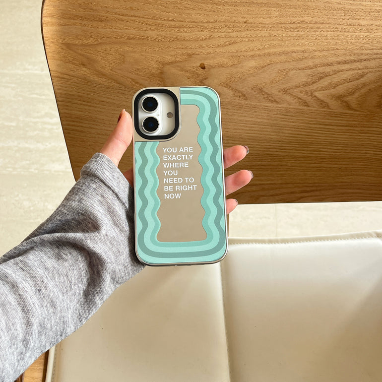 Mirror Reflects Quote Designer Silicon Mirror Case for iPhone