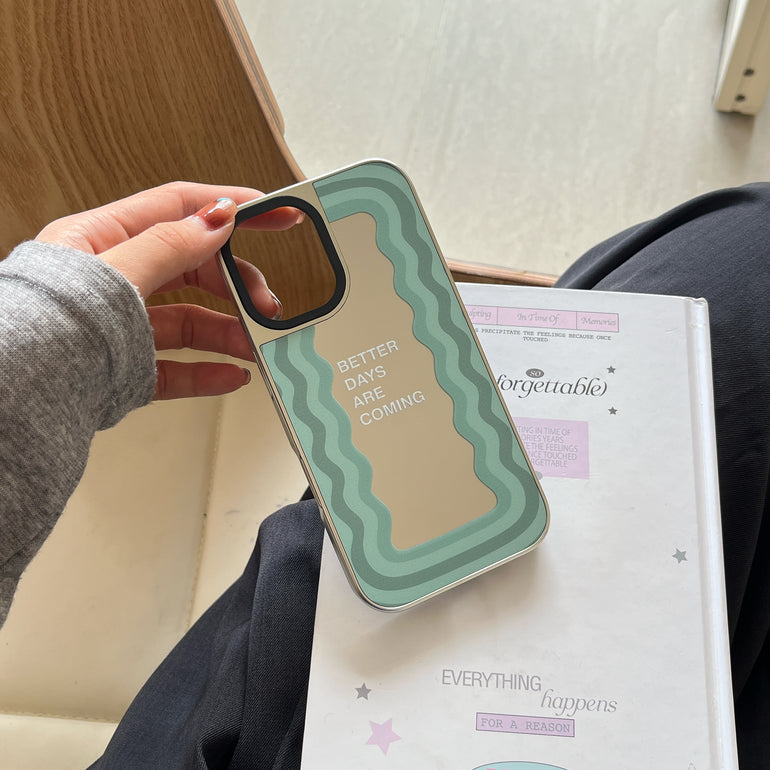 Mirror Reflects Quote Designer Silicon Mirror Case for iPhone