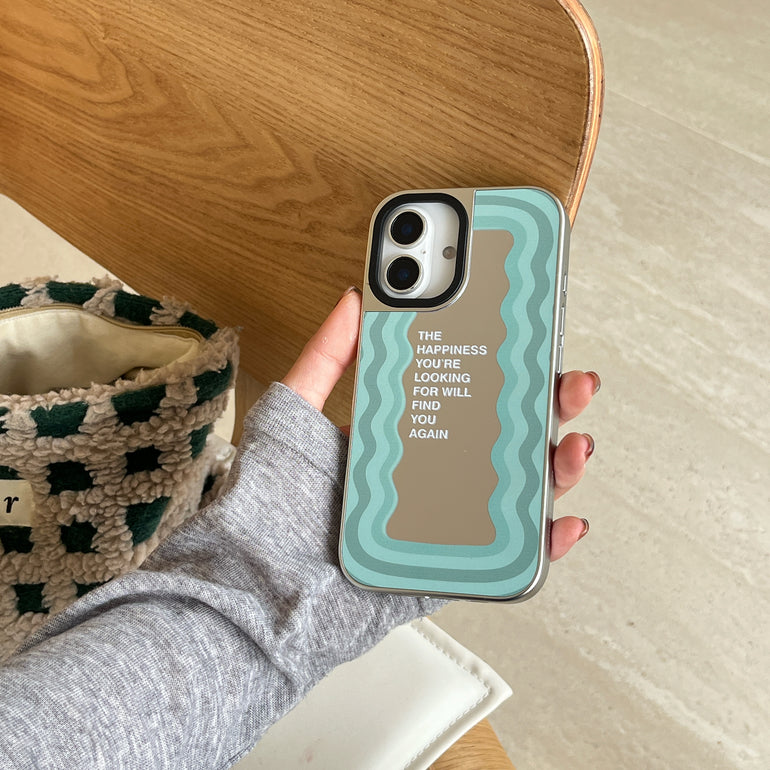 Mirror Reflects Quote Designer Silicon Mirror Case for iPhone