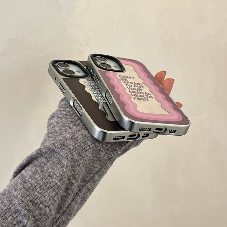 Mirror Reflects Quote Designer Silicon Mirror Case for iPhone