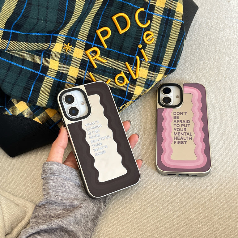 Mirror Reflects Quote Designer Silicon Mirror Case for iPhone