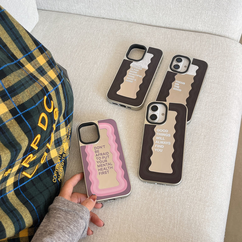 Mirror Reflects Quote Designer Silicon Mirror Case for iPhone