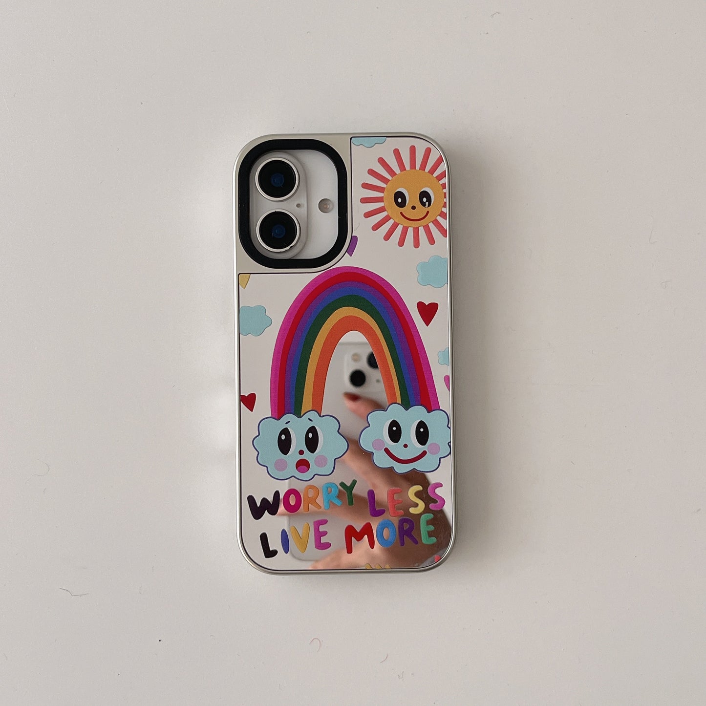 Being Alive ! Silicon Mirror Case for iPhone