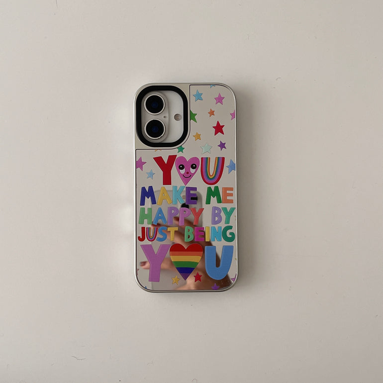 Being Alive ! Silicon Mirror Case for iPhone