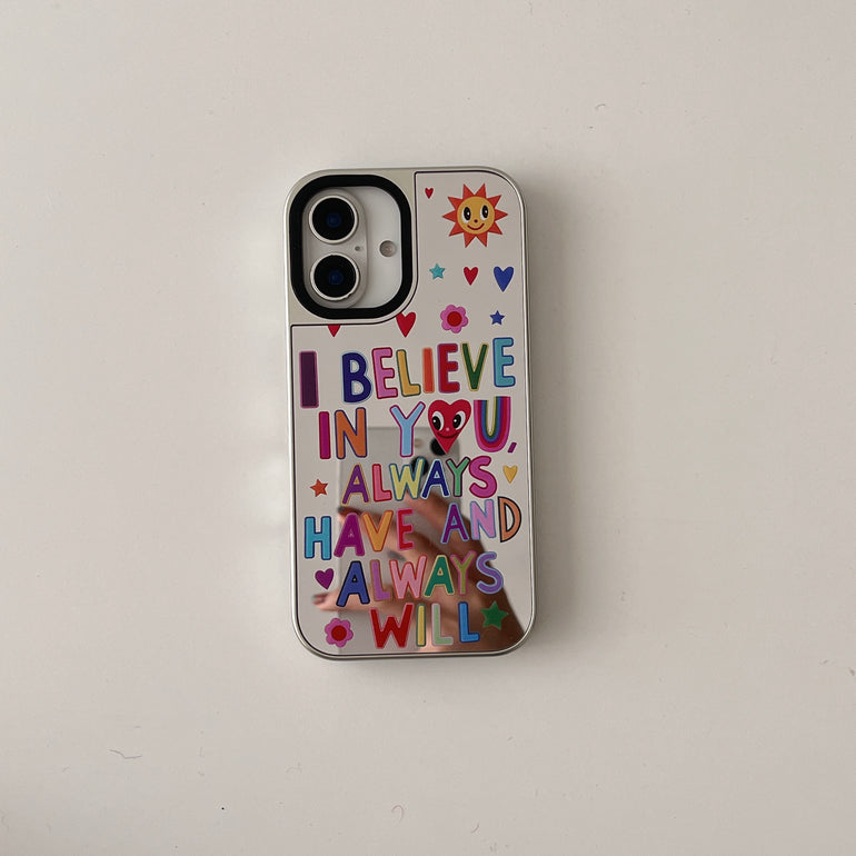 Being Alive ! Silicon Mirror Case for iPhone