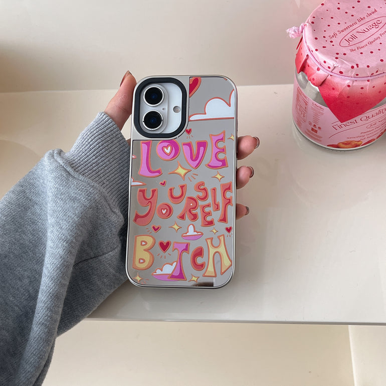 Being Alive ! Silicon Mirror Case for iPhone