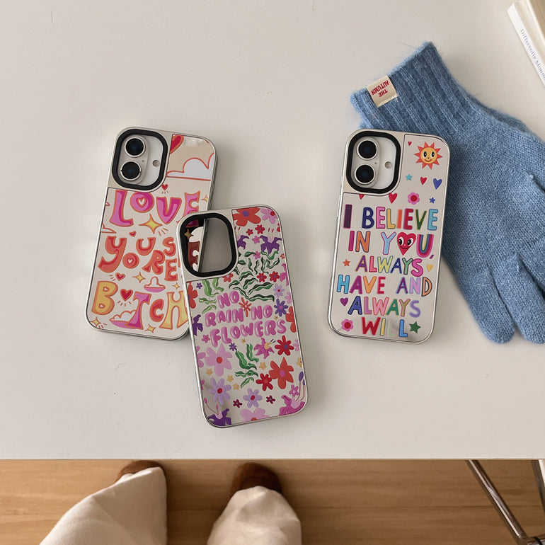Being Alive ! Silicon Mirror Case for iPhone