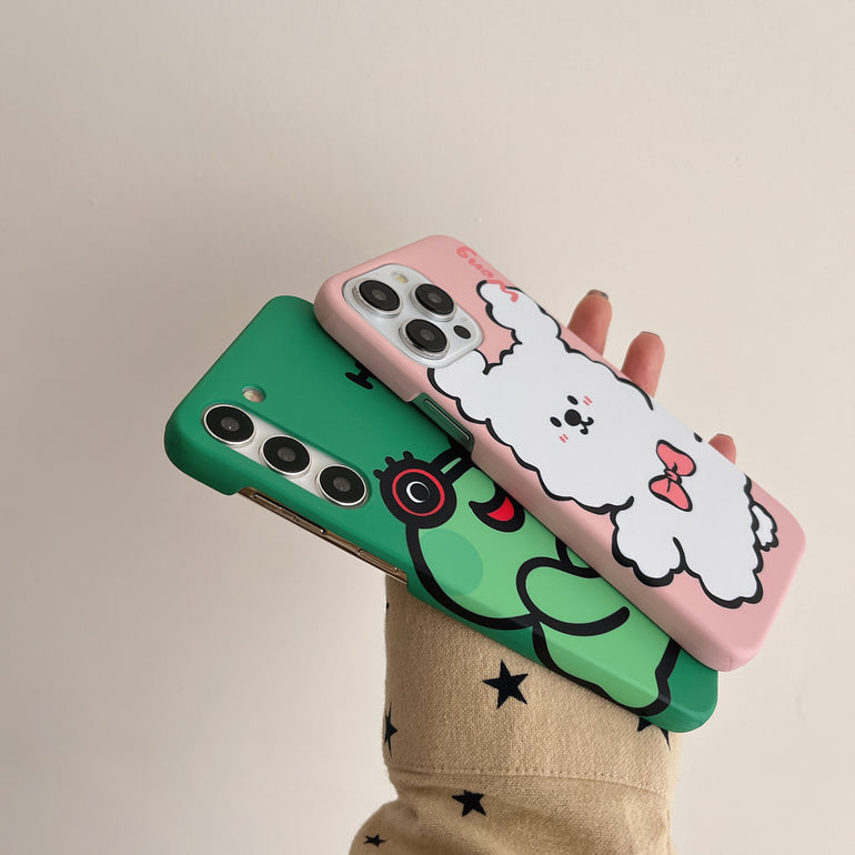 Cute Cartoon Family Slim Case for iPhone And Samsung