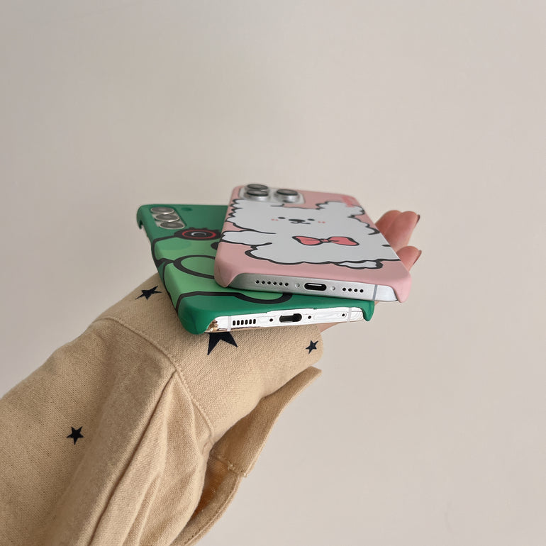 Cute Cartoon Family Slim Case for iPhone And Samsung