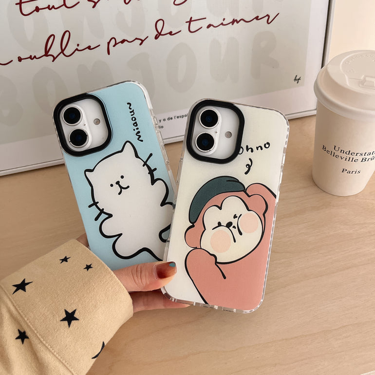 Cartoon Design Impact Proof Designer Silicon Case for iPhone