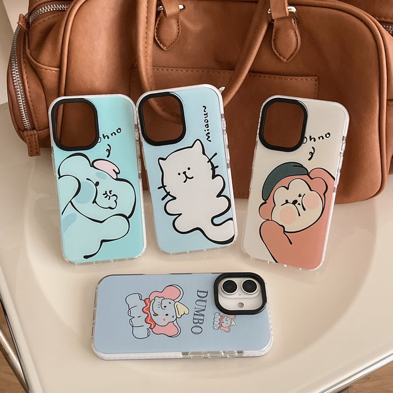 Cartoon Design Impact Proof Designer Silicon Case for iPhone
