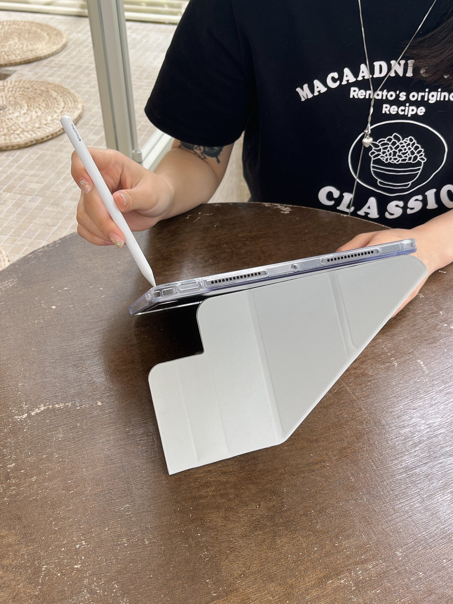 Origami Magnetic iPad Case -Pastel Colors With Foldable Stand